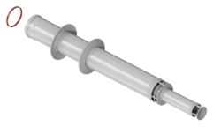 Коаксиальная труба 60/100мм,0.75м с наконечником (антилед) - teplovik-ural.ru - Екатеринбург